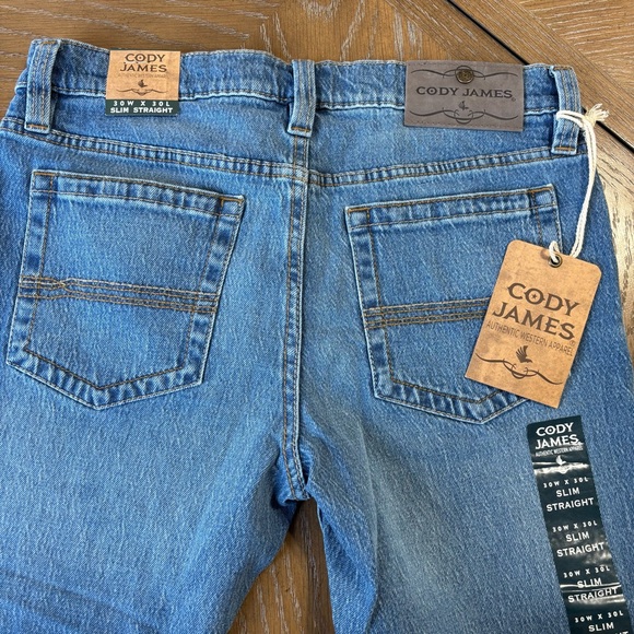 Cody James Men's Classic Blue Slim Jeans - Picture 5 of 6